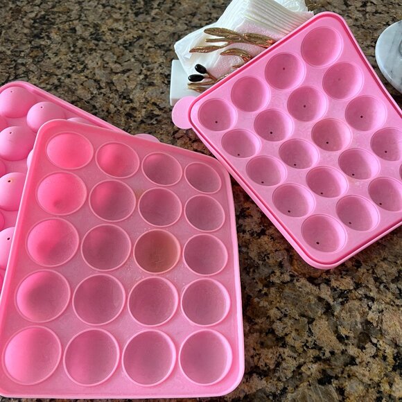 Two Silicone Lollipop Mold 20-cavity Baking Mold - Picture 1 of 3